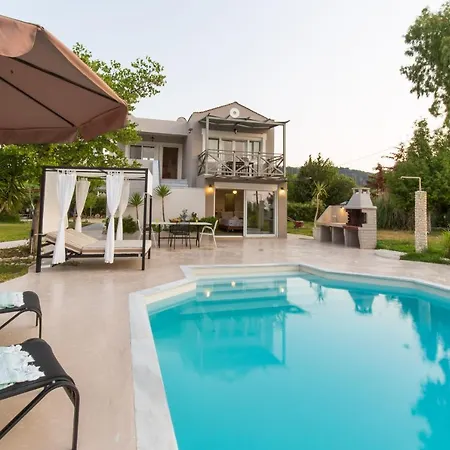 别墅 Seaview Fivos With Private Pool By Lefkadastay *