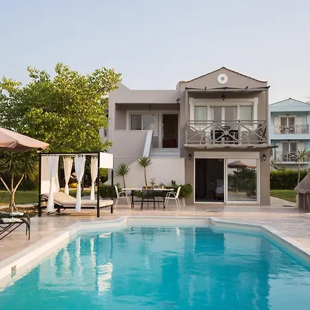 别墅 Seaview Fivos With Private Pool By Lefkadastay